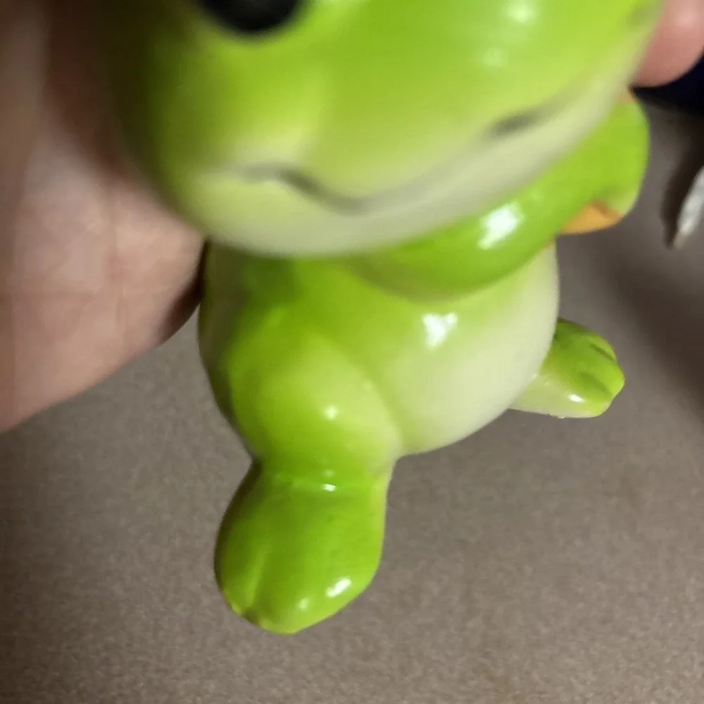 Vintage Frog With Mushroom Candle Holder Kitschy JSNY Taiwan‎ Retro